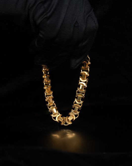 Flat Byzantine Armband 8mm - 925 Silver