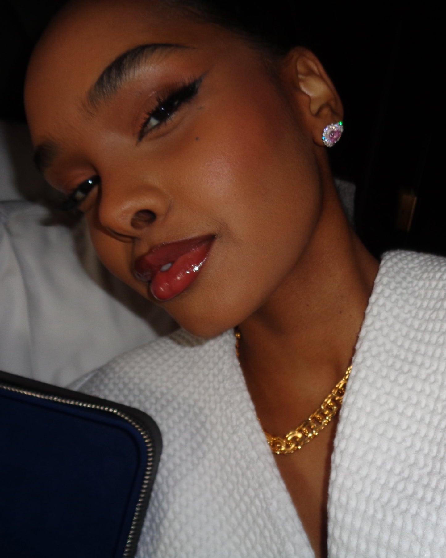 Pink Heart Earrings - Kejsar