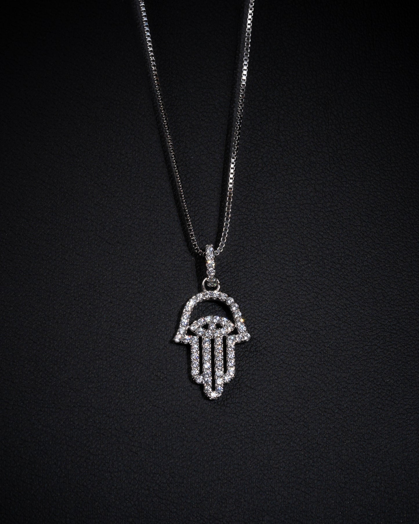 Hamsa Halsband Silver - Kejsar