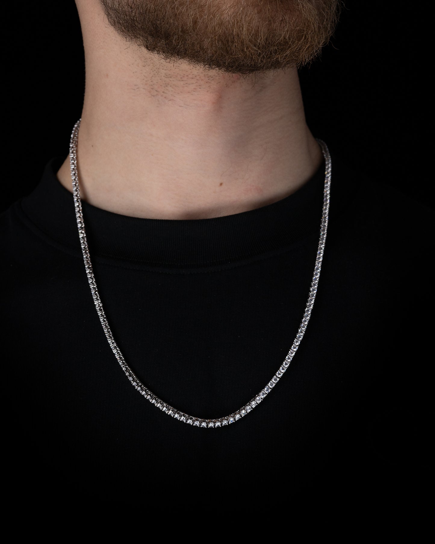 Tennis Halsband 3mm Man