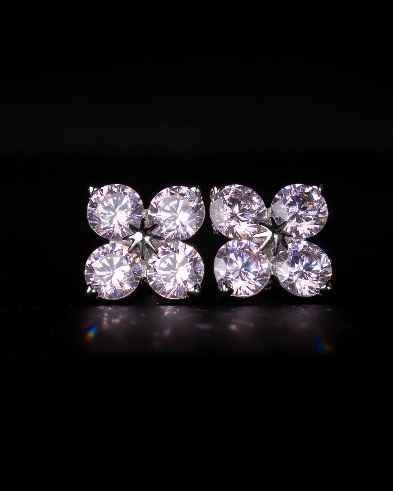 Four Stone Diamond Earrings