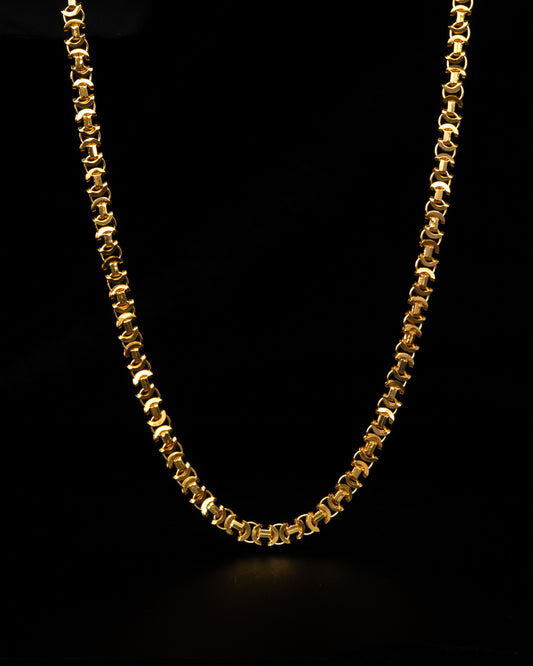 Flat Byzantine Halsband 4mm - 925 Silver