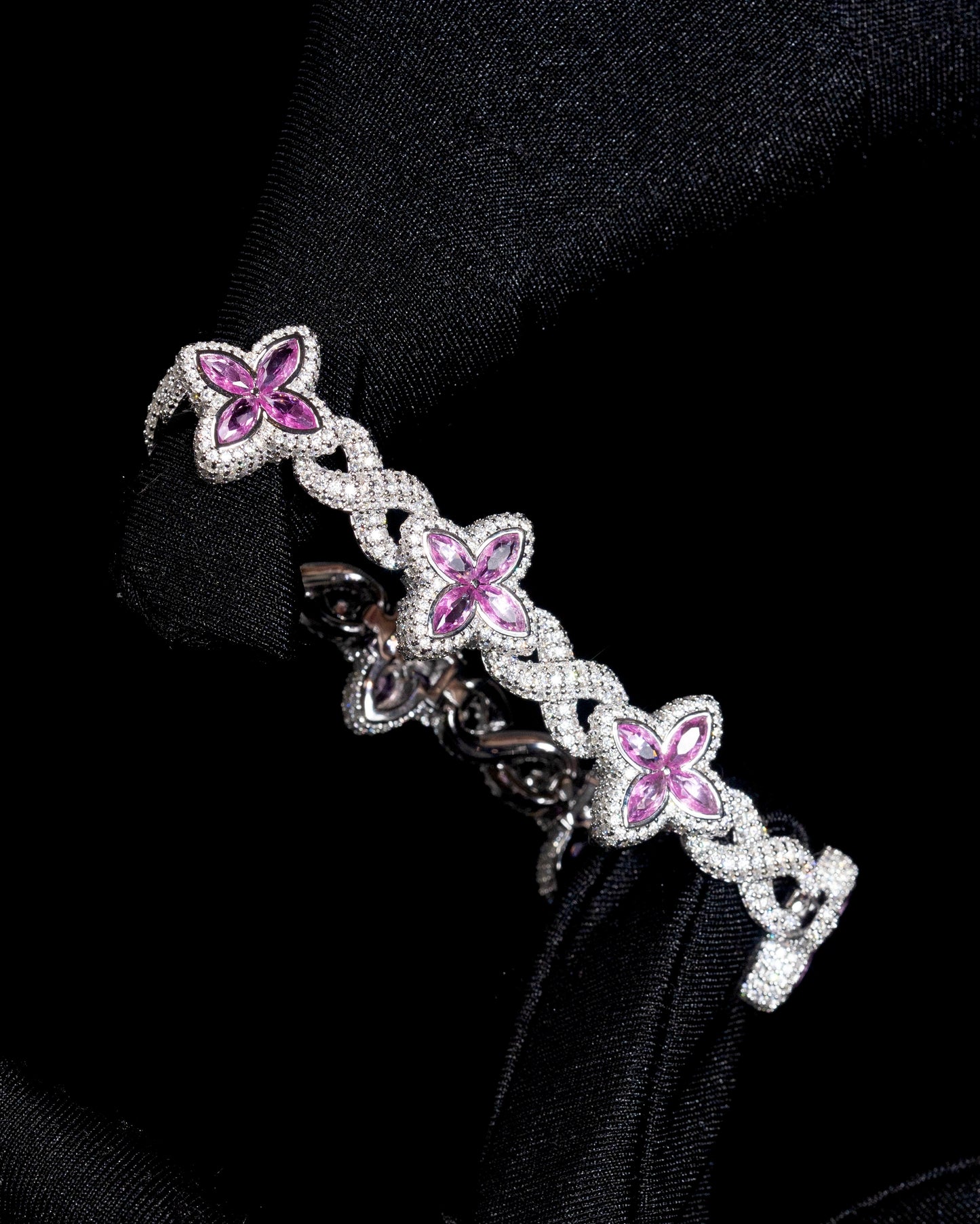 Infinity Flower Diamond Bracelet - Kejsar