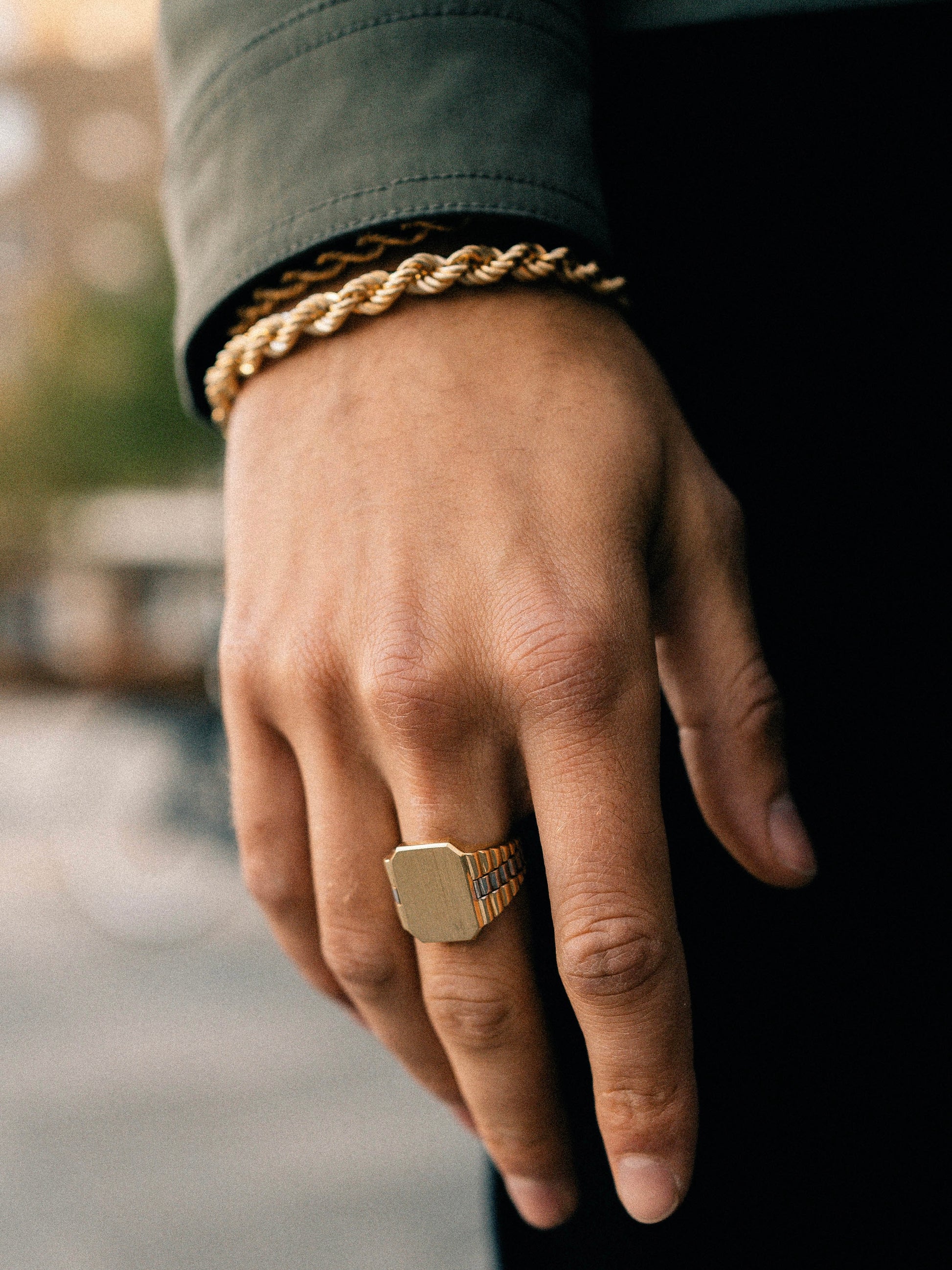 Cordell Armband 4.2mm Massiv - 18K Guld - Kejsar