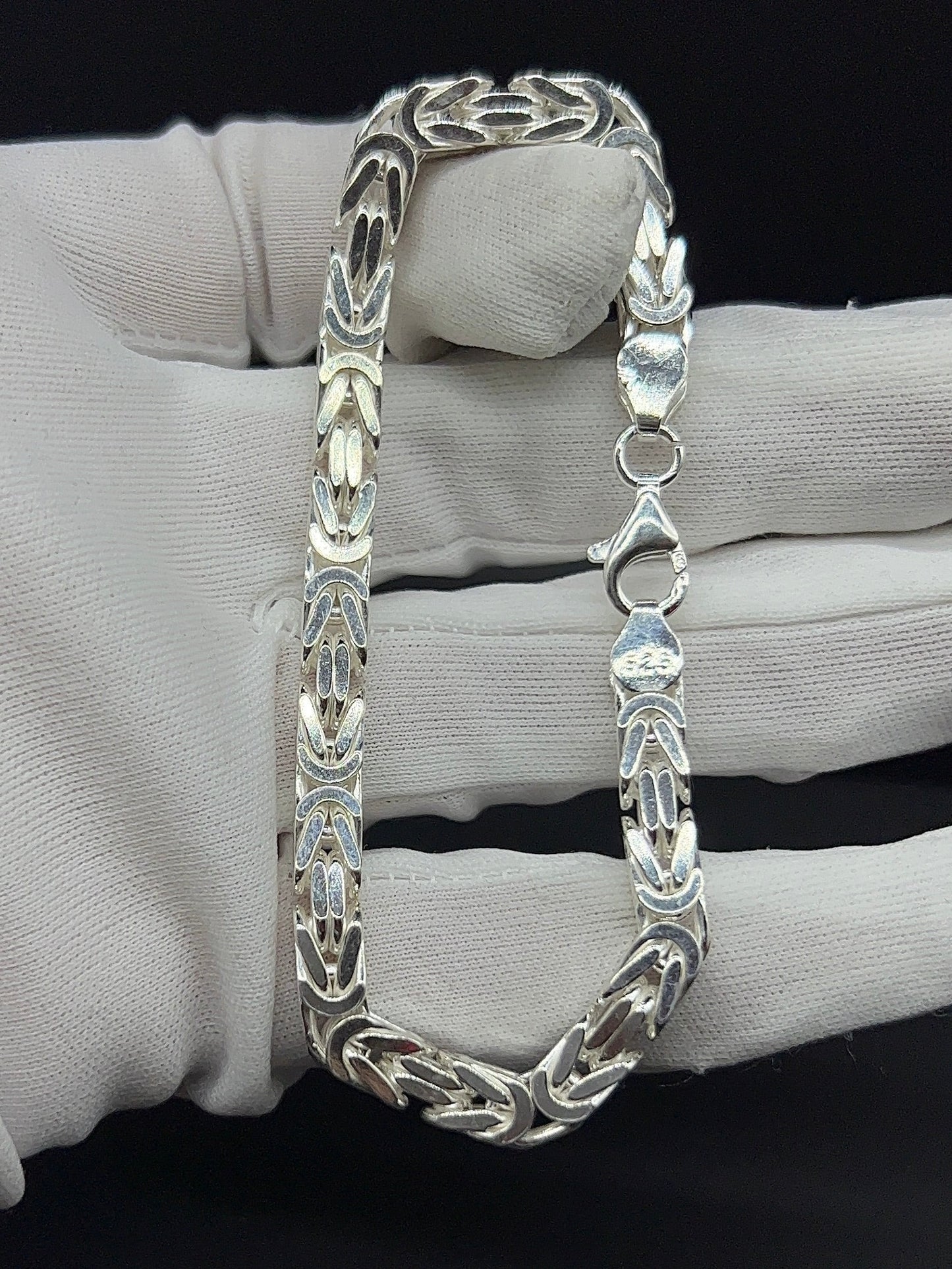 Kejsarlänk Armband 6mm - 925 Silver - Kejsar