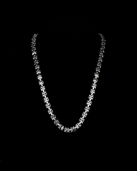 Flat Byzantine Halsband 4mm - 925 Silver