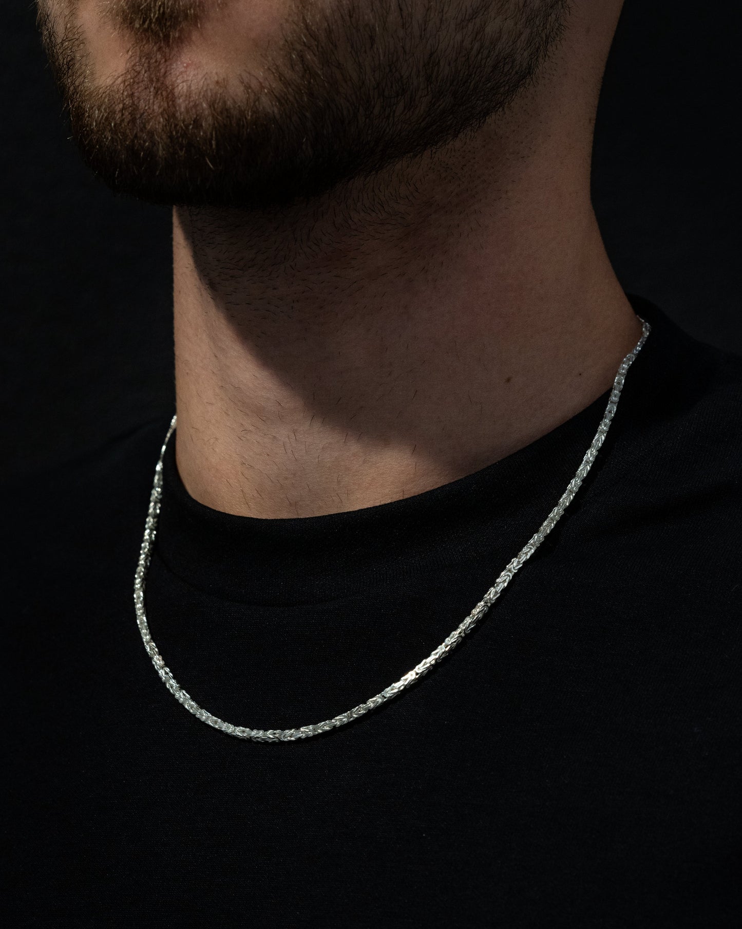 Kejsarlänk Halsband 3mm - 925 Silver - Kejsar