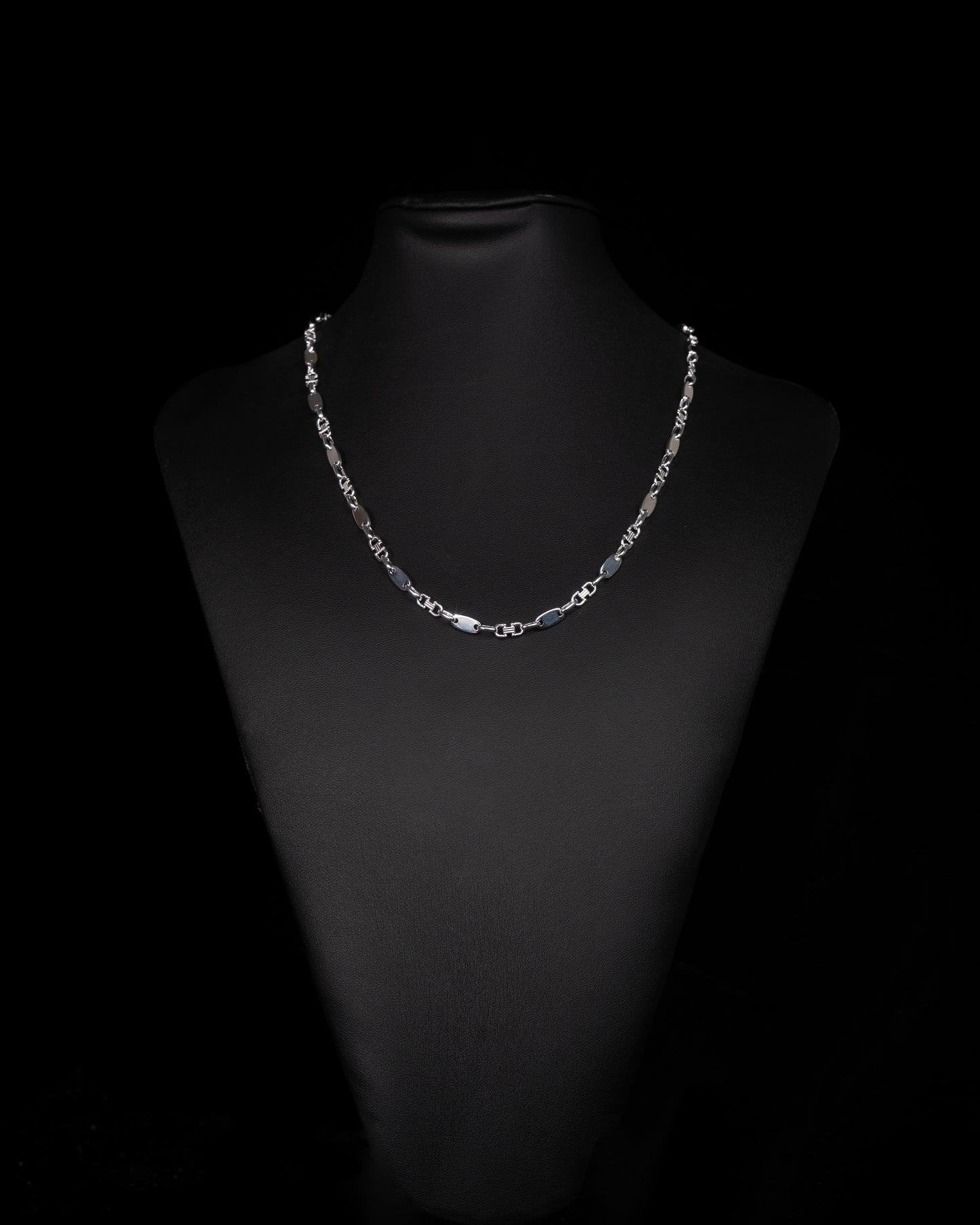 Plattenkette Halsband 4mm - 925 Silver