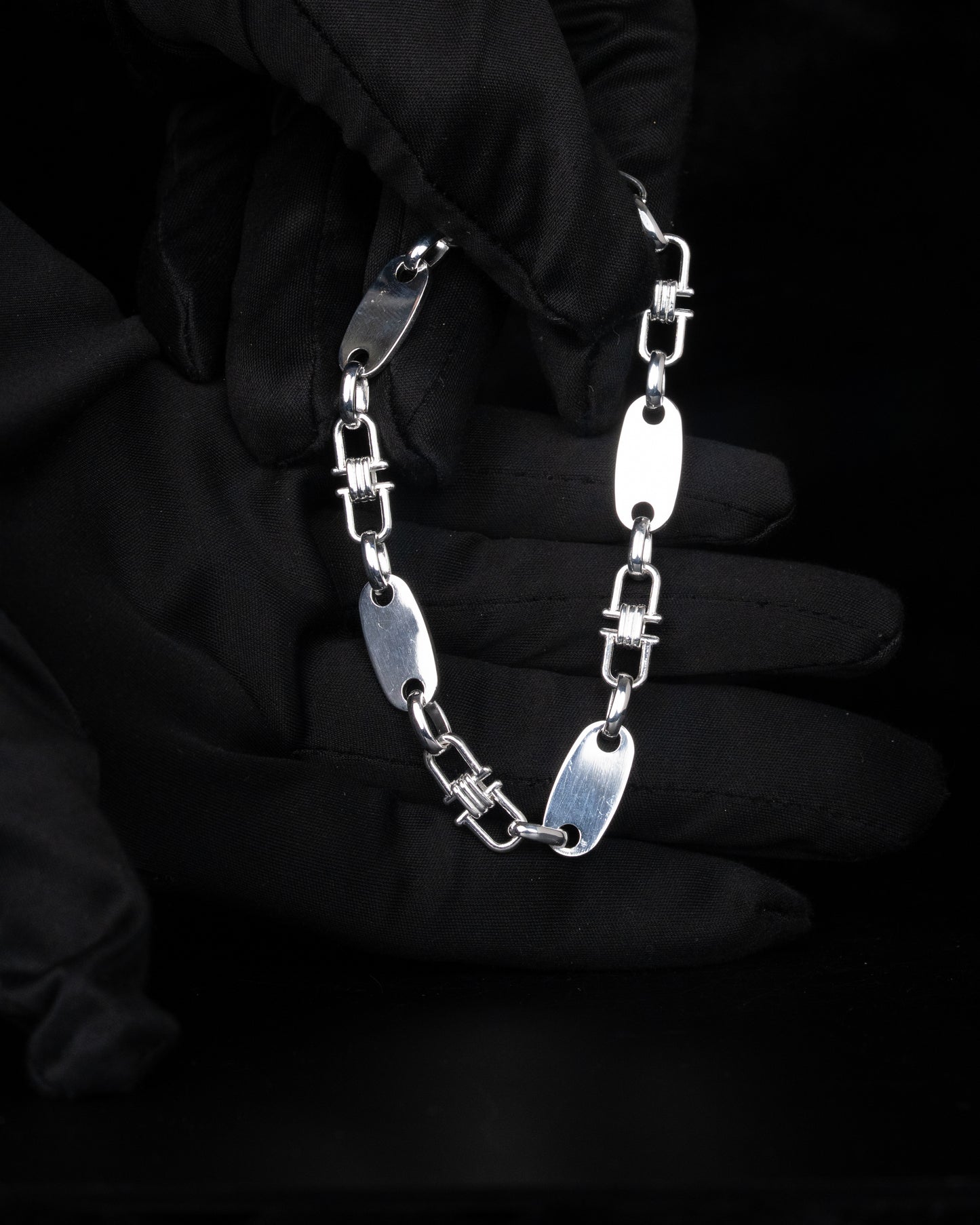 Plattenkette Armband 8mm - 925 Silver
