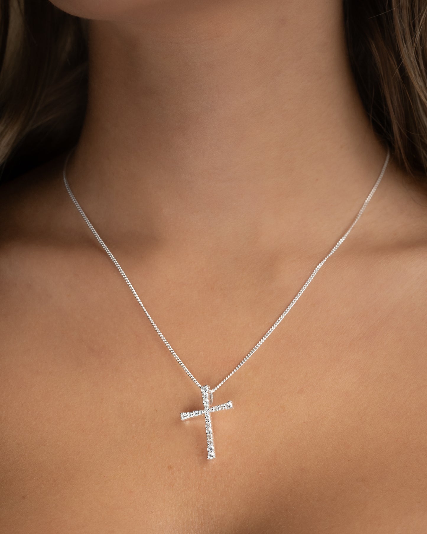 Silverkors Med Diamanter - Kejsar