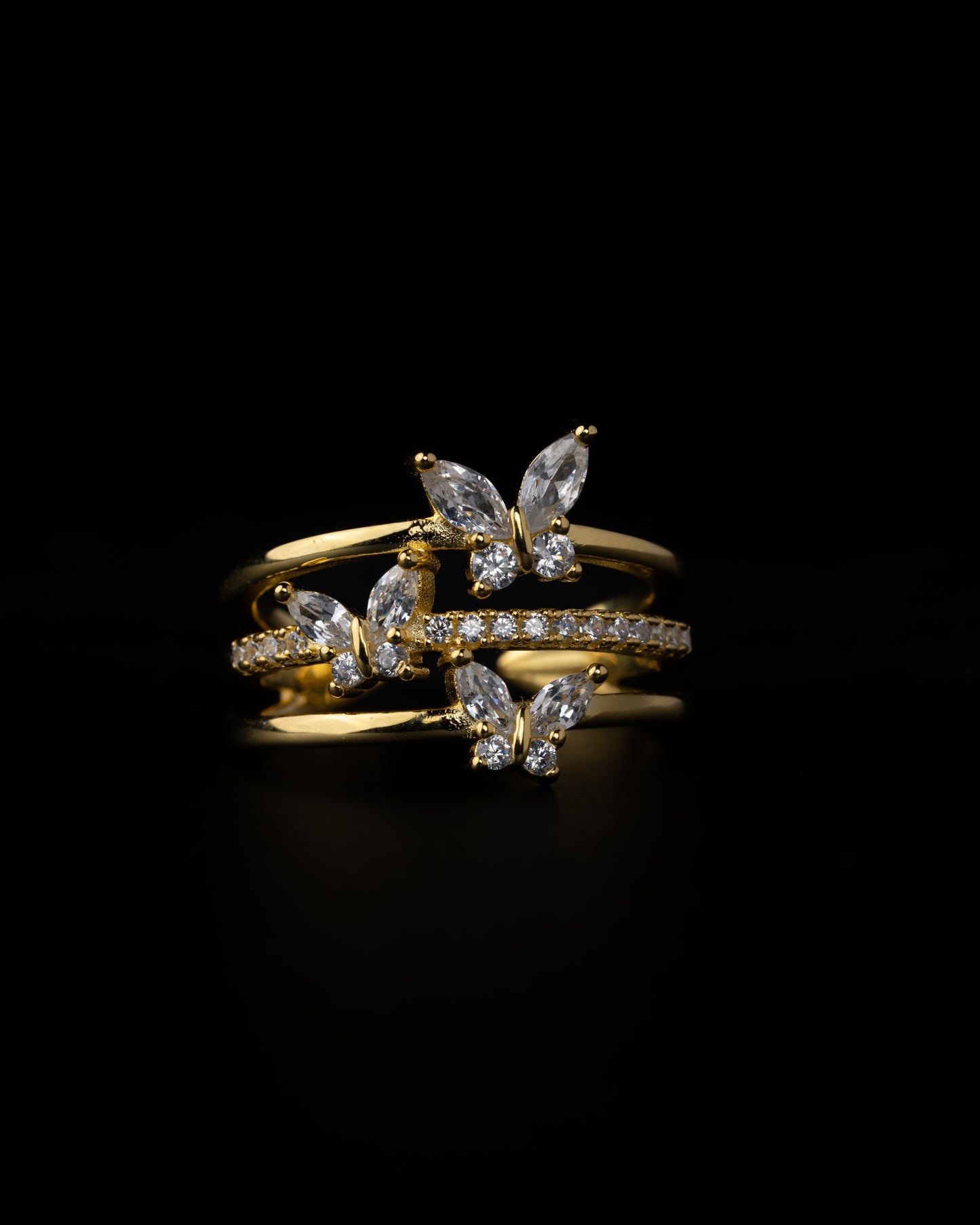 Golden Butterflies Ring - Kejsar