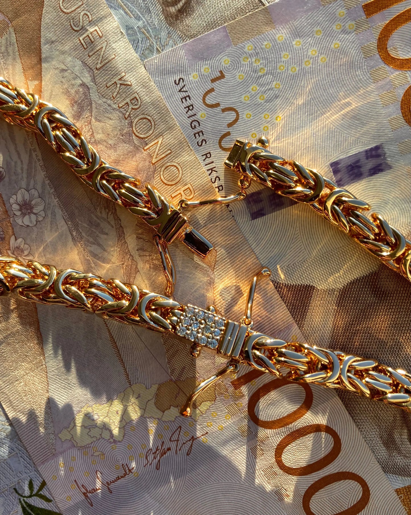 Kejsarlänk Armband 6mm - 18K Guldpläterad Kejsar
