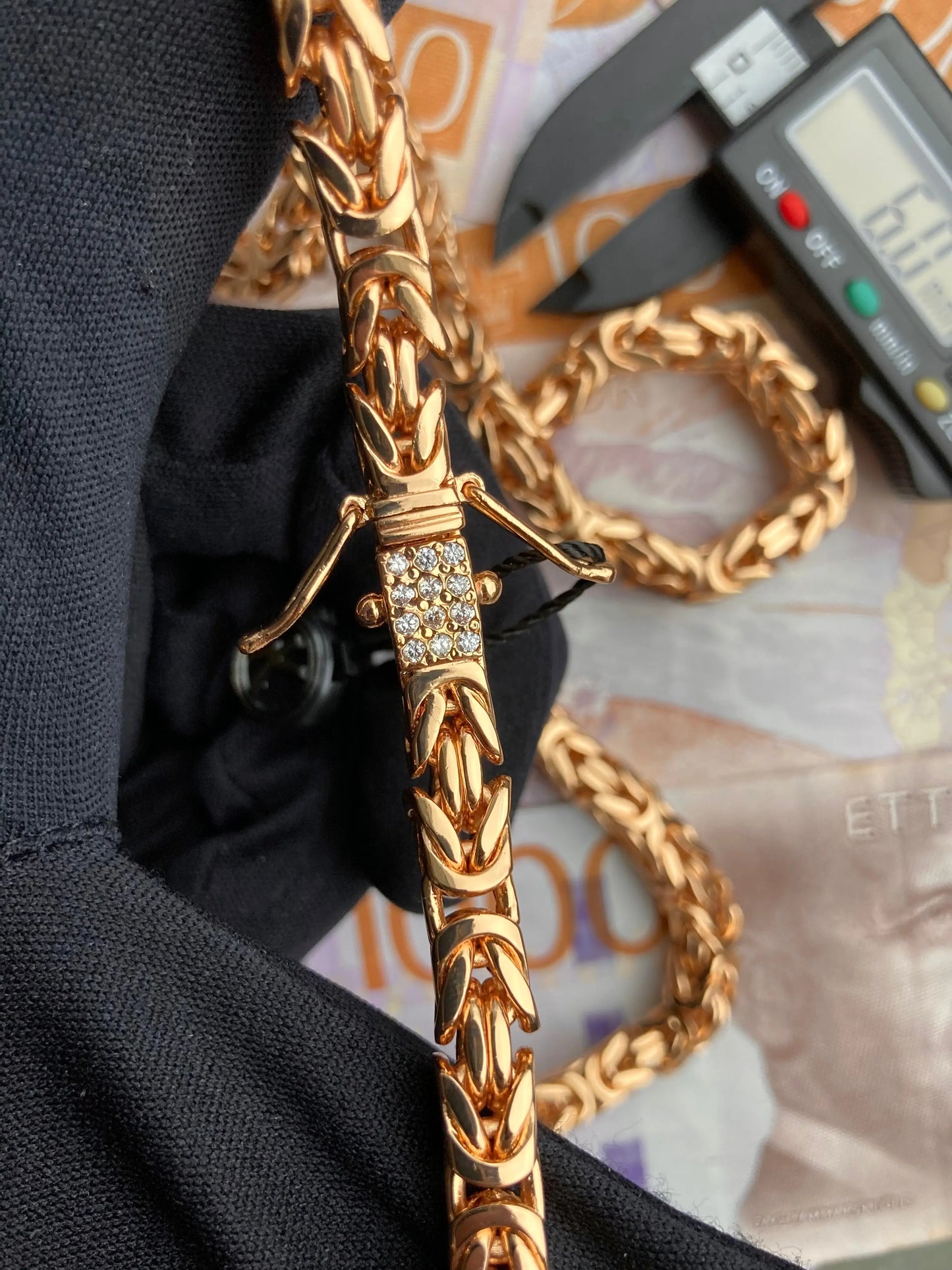 Kejsarlänk Halsband 6mm - 18K Guldpläterad Kejsar