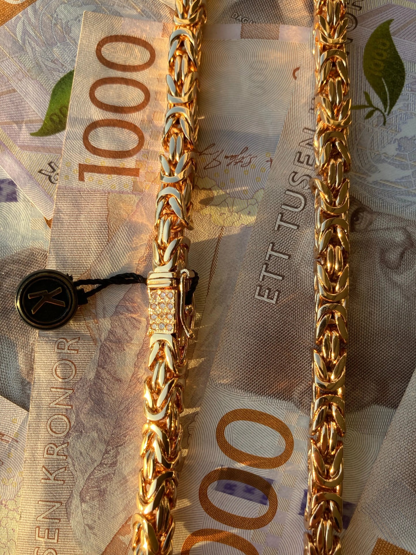 Kejsarlänk Halsband 6mm - 18K Guldpläterad Kejsar