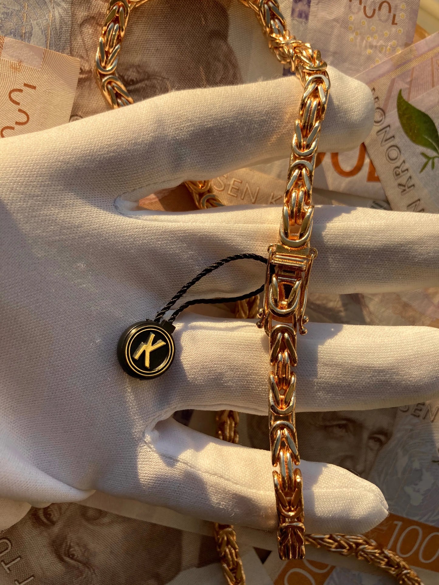 Kejsarlänk Halsband 6mm - 18K Guldpläterad Kejsar