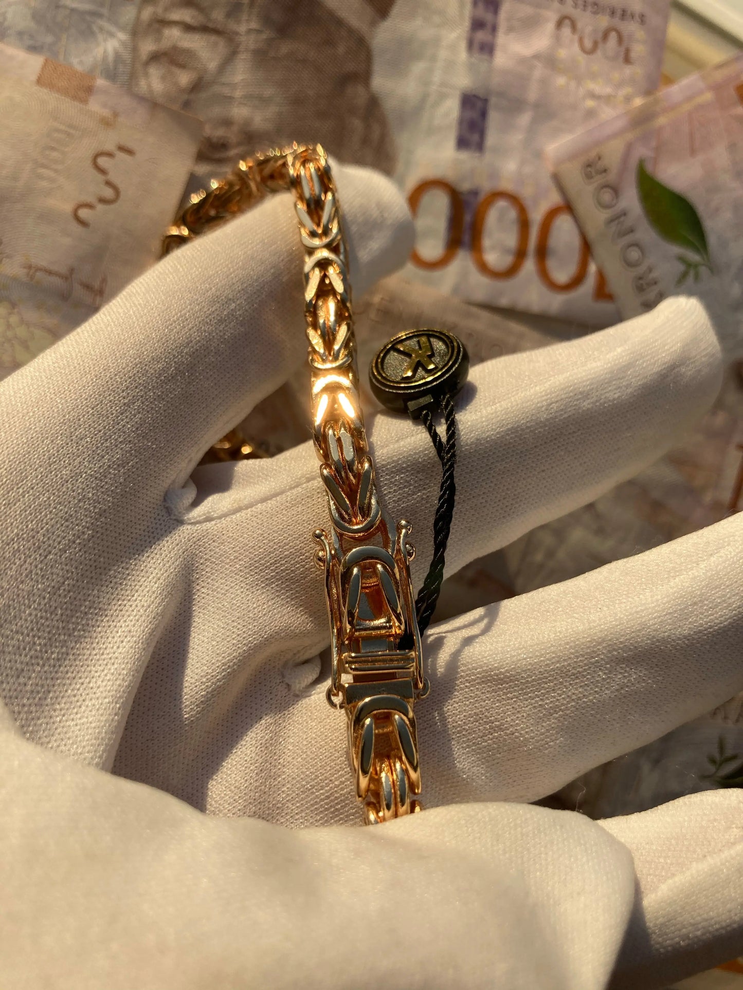 Kejsarlänk Halsband 6mm - 18K Guldpläterad Kejsar