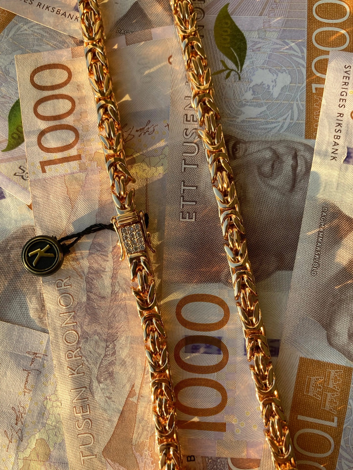 Kejsarlänk Halsband 6mm - 18K Guldpläterad Kejsar