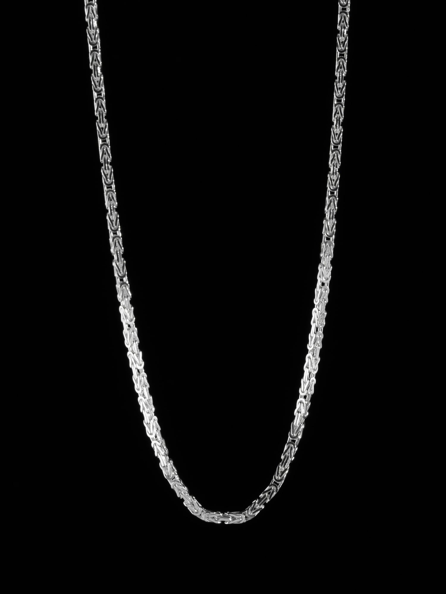 Kejsarlänk Halsband 3mm - 925 Silver - Kejsar