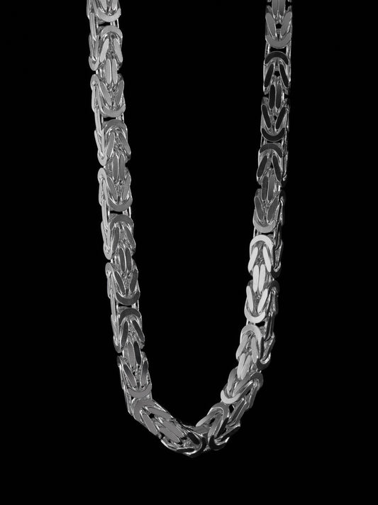 Kejsarlänk Halsband 8mm - 925 Silver - Kejsar