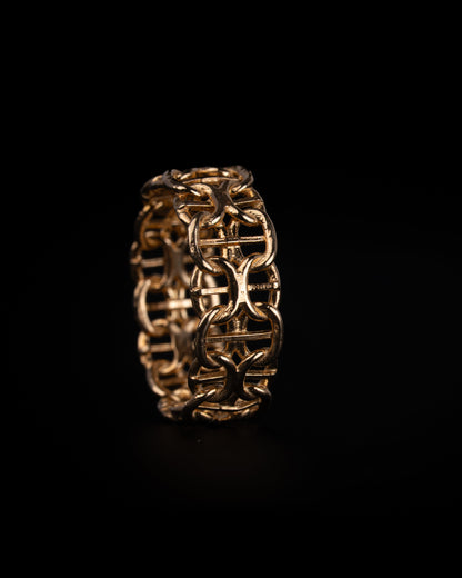 X-länk ring - 18K Guld