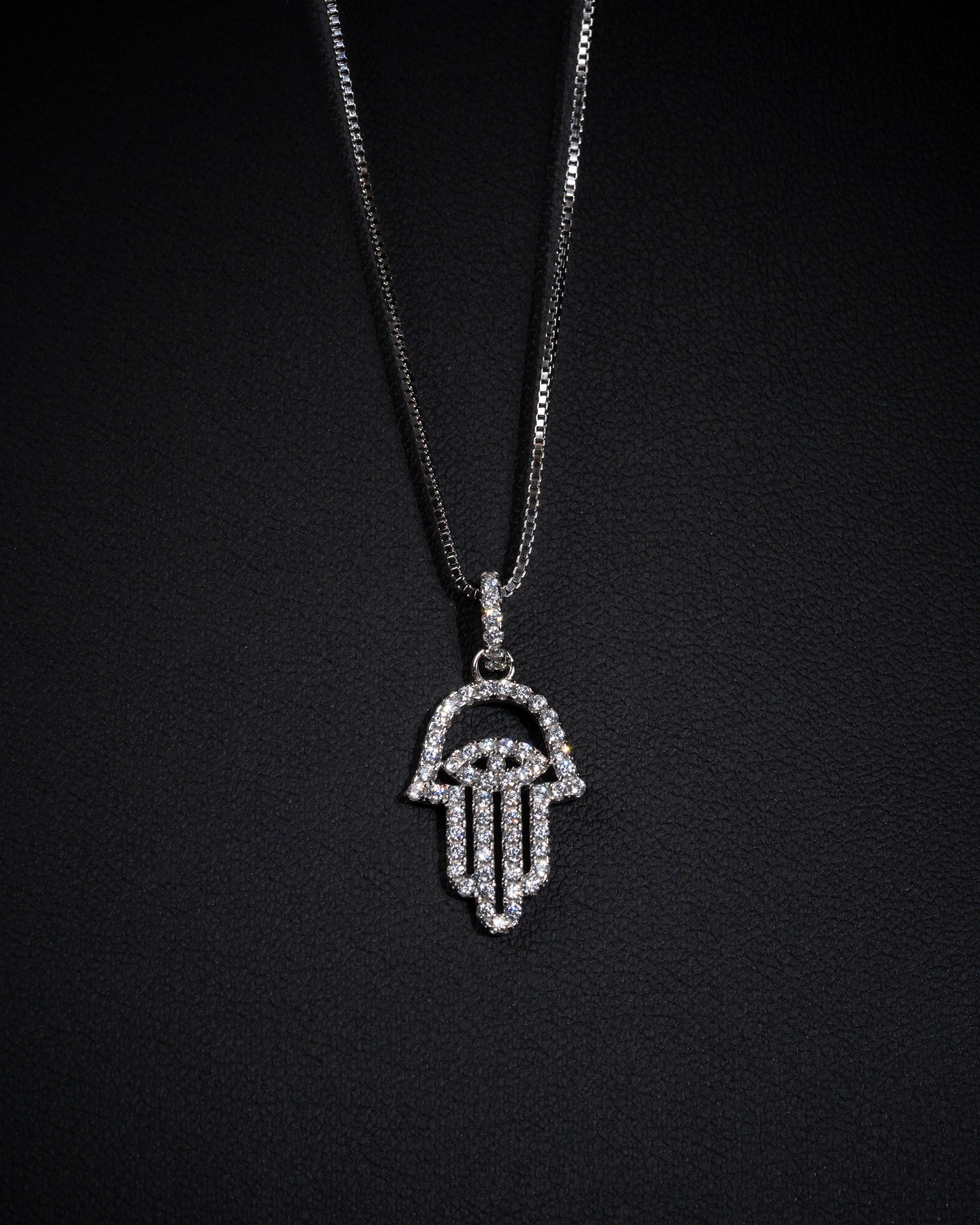 Hamsa Halsband Silver - Kejsar