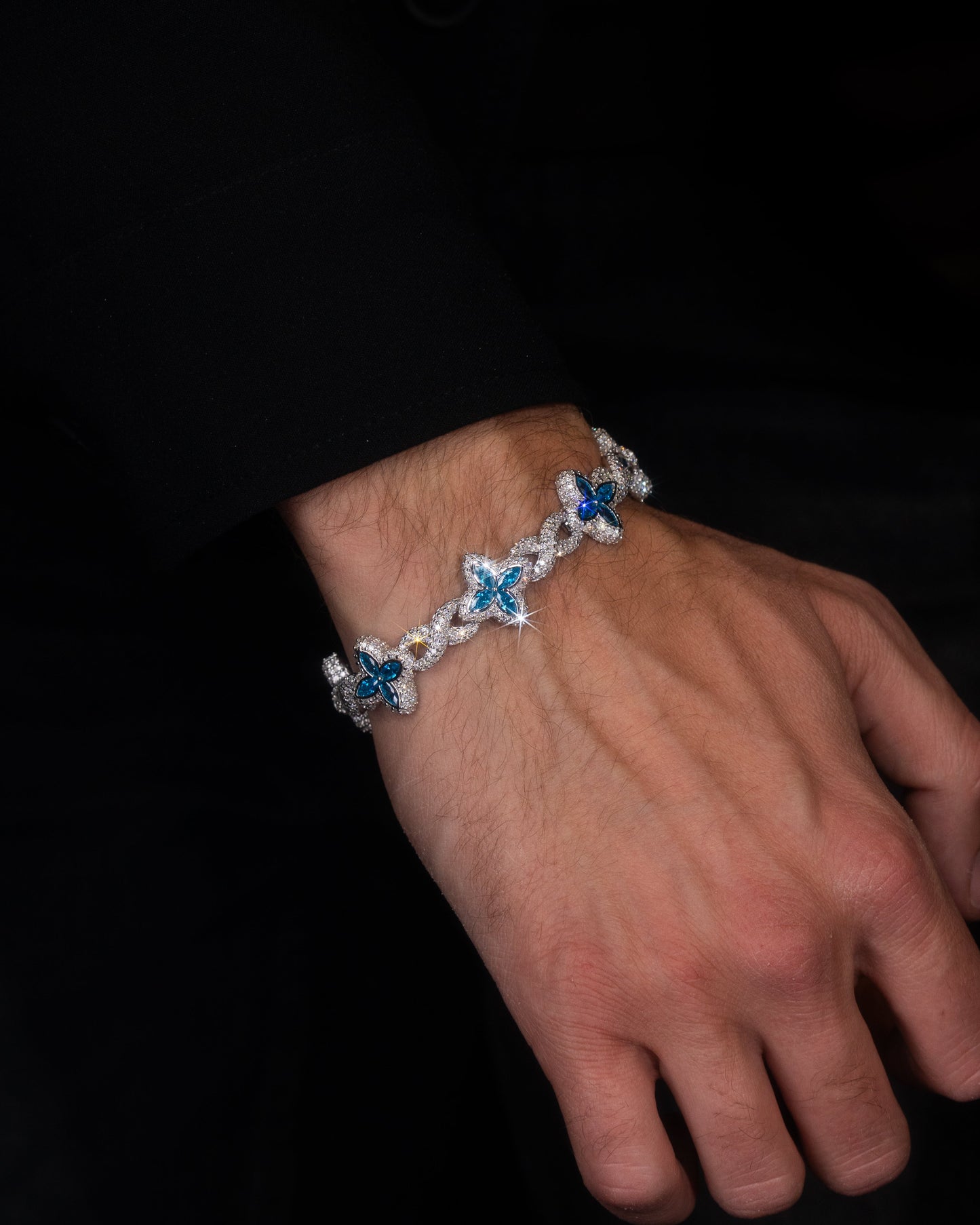Infinity Flower Diamond Bracelet