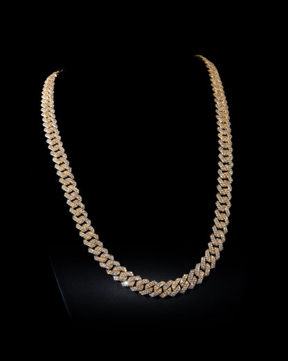Iced Out Cuban Link Halsband - Kejsar