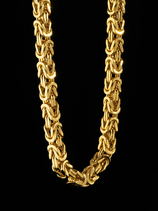 Kejsarlänk Halsband 10mm - 18K Guldpläterad