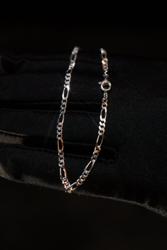 ‍Figaro Armband 3mm HERR (100% off) - Kejsar