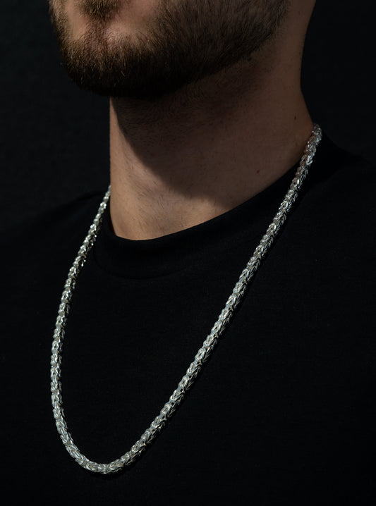 Kejsarlänk Halsband 4.5mm - 925 Silver - Kejsar