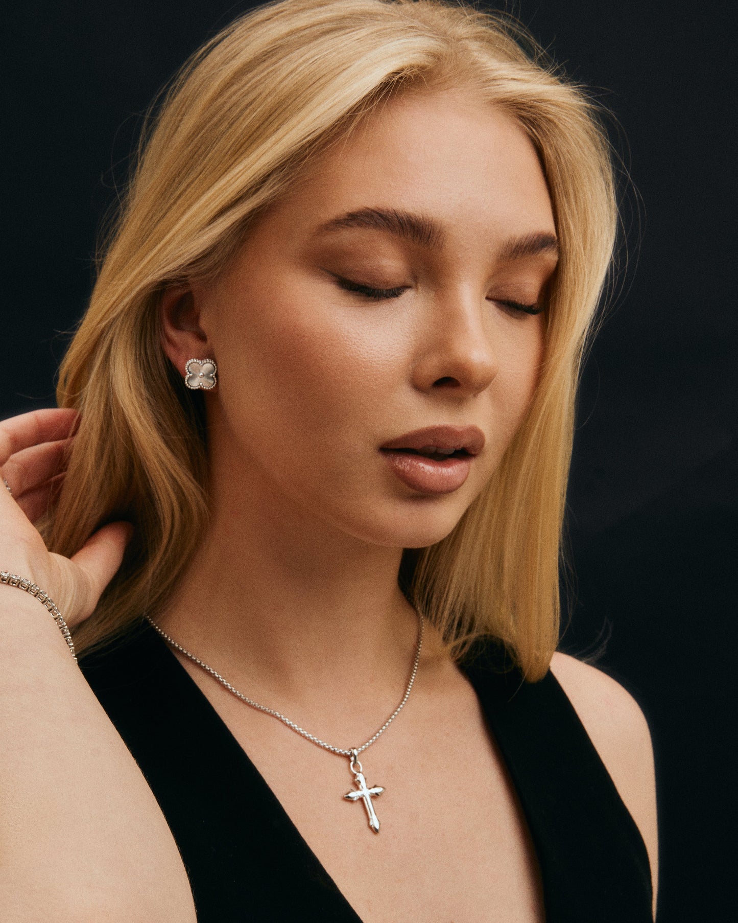 Icon Cross Necklace Lady - Kejsar