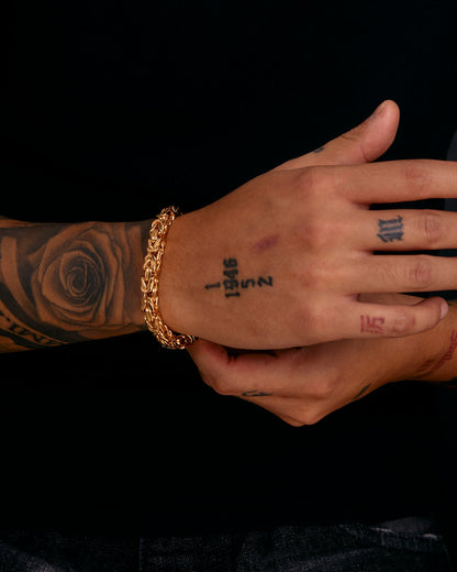 Kejsarlänk Armband 6mm - 18K Guldpläterad