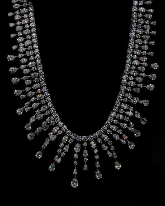 Diamond Waterfall Necklace - Kejsar