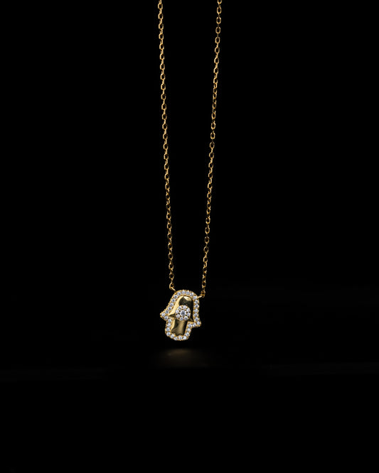 GOLDEN HAMSA NECKLACE - Kejsar