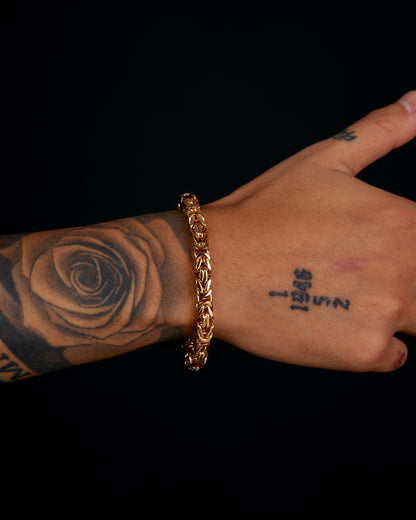 Kejsarlänk Armband 6mm - 18K Guldpläterad