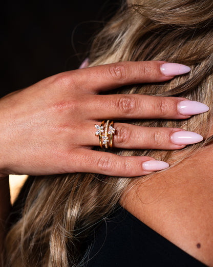Golden Butterflies Ring - Kejsar