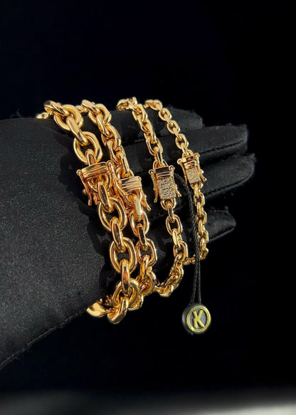 Ankarlänk Armband 6mm - 18K Guldpläterad