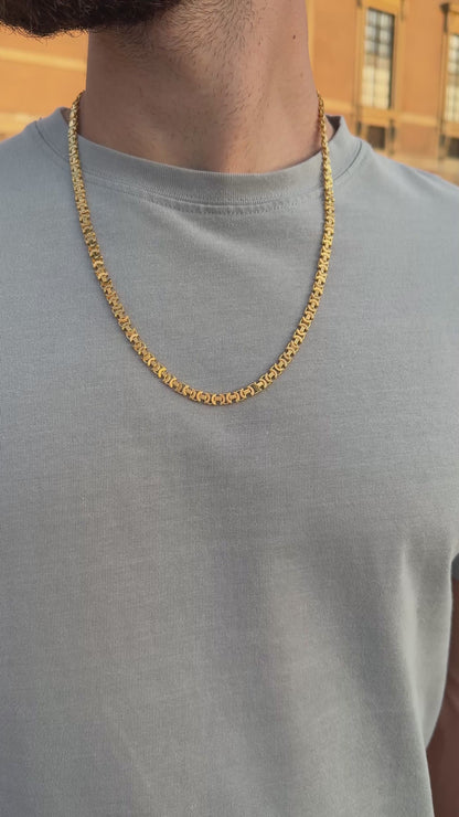 Flat Byzantine Halsband 4mm