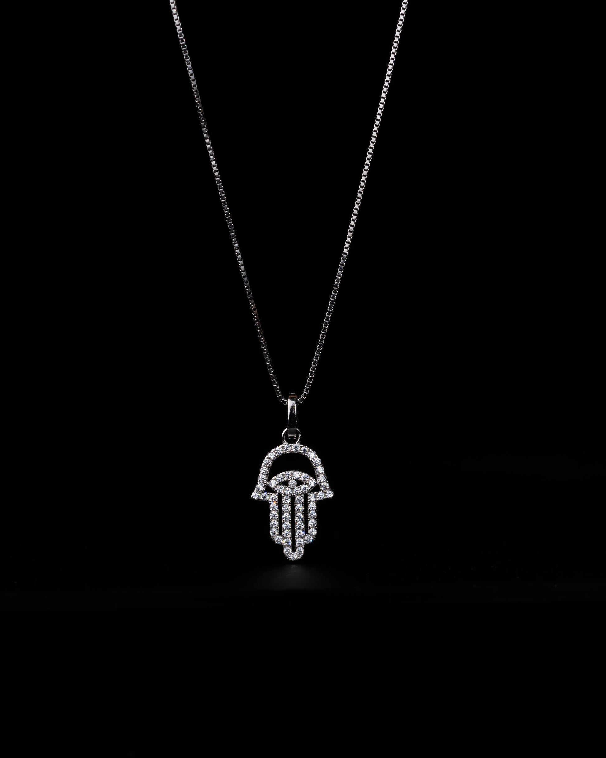 Hamsa Halsband Silver - Kejsar
