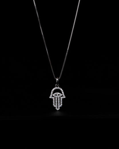 Hamsa Halsband Silver - Kejsar