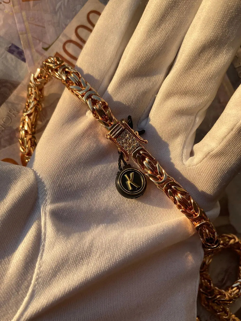 Kejsarlänk Halsband 6mm - 18K Guldpläterad Kejsar