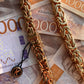 Kejsarlänk Halsband 10mm - 18K Guldpläterad - Kejsar