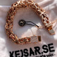 Kejsarlänk Armband 10mm - 18K Guldpläterad - Kejsar