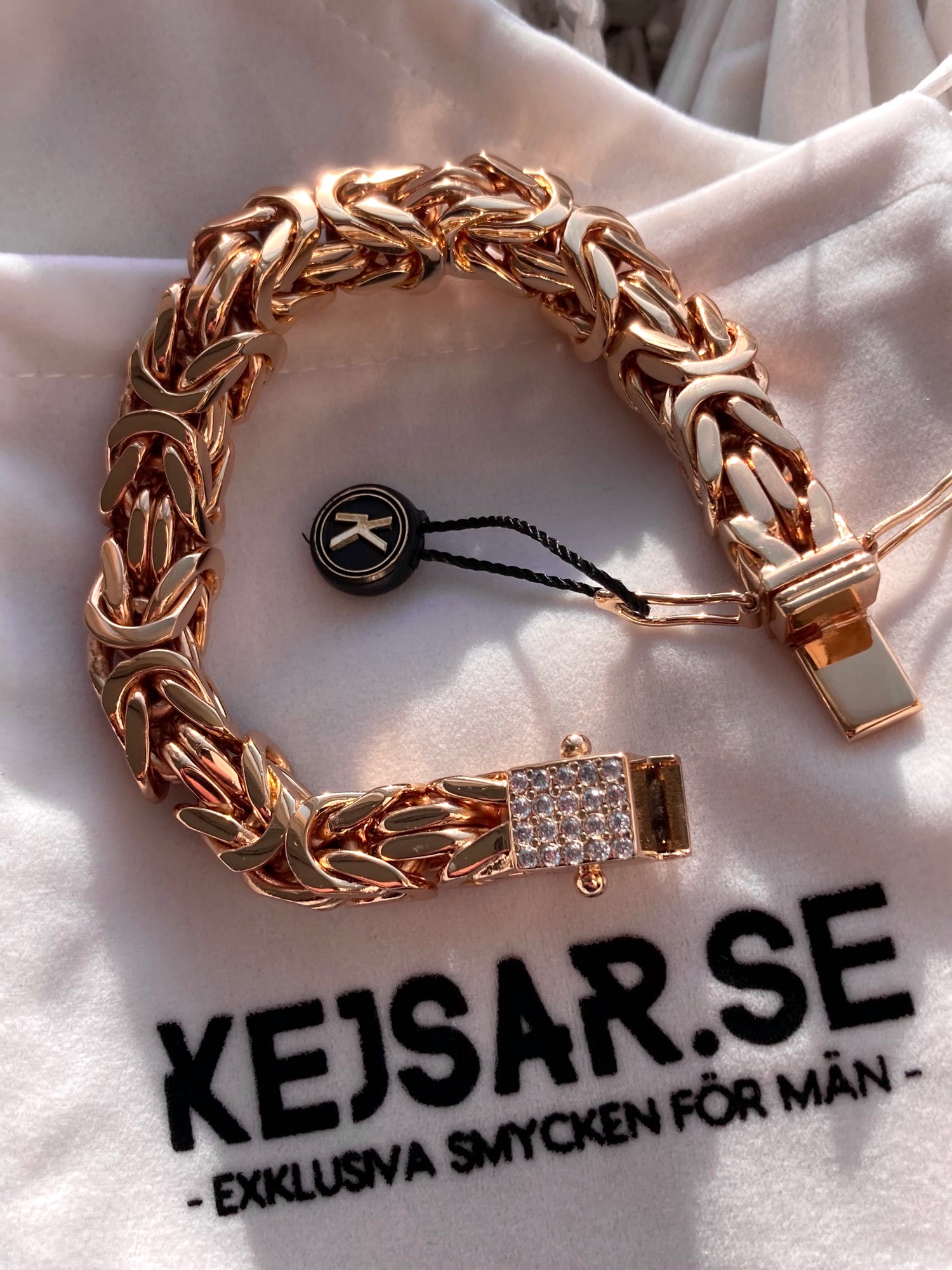 Kejsarlänk Armband 10mm - 18K Guldpläterad - Kejsar