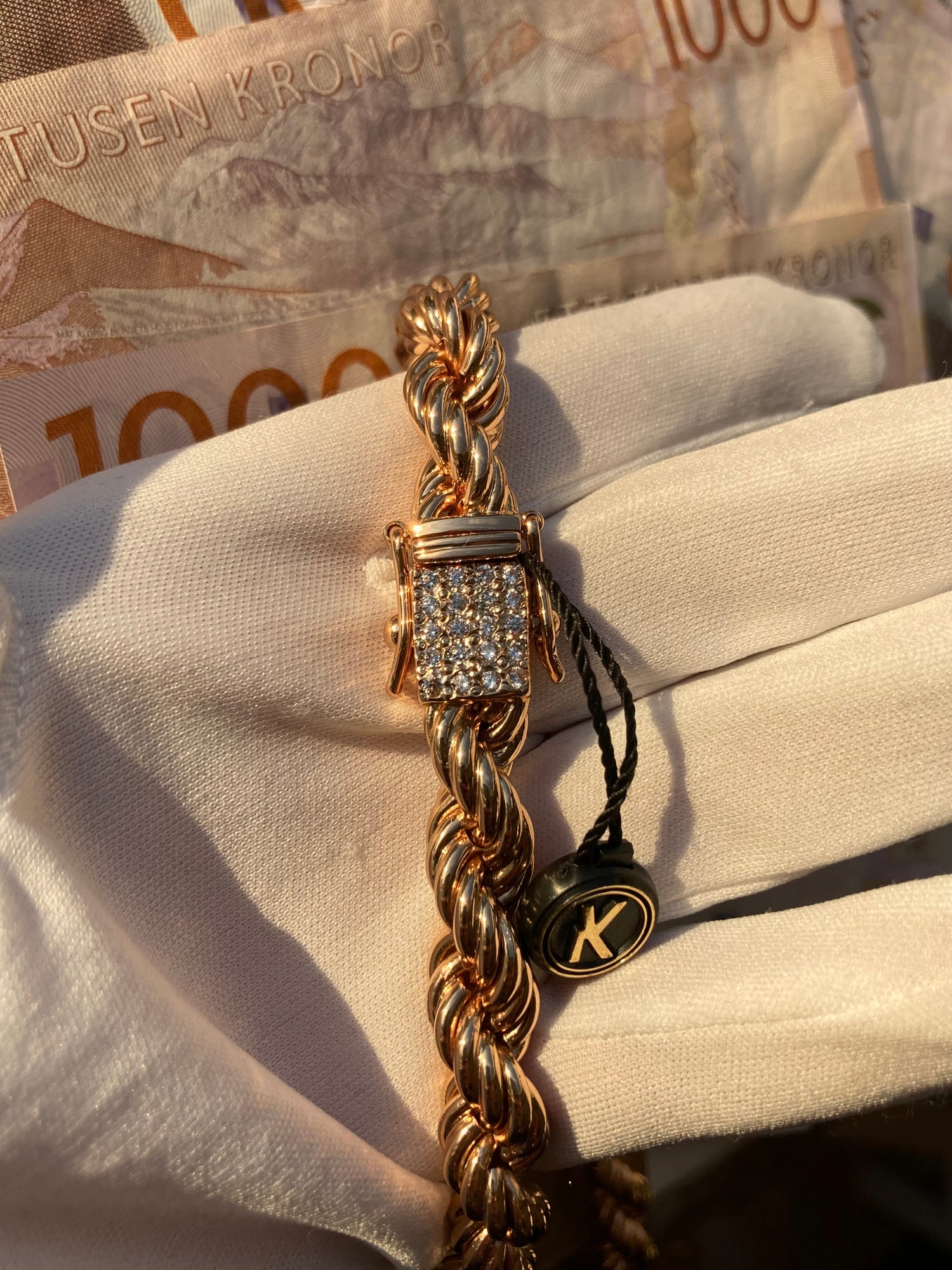 Cordell Armband 10mm - 18K Guldpläterad - Kejsar