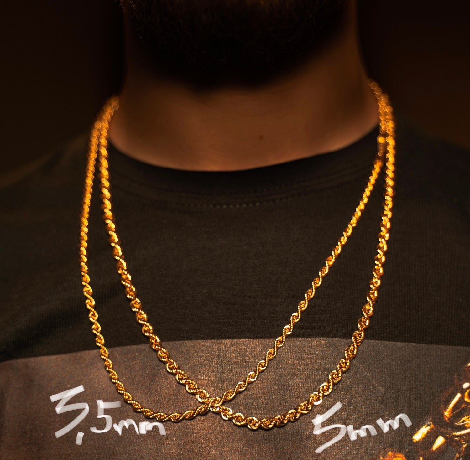 Cordell Halsband 5mm - 18K Guld - Kejsar