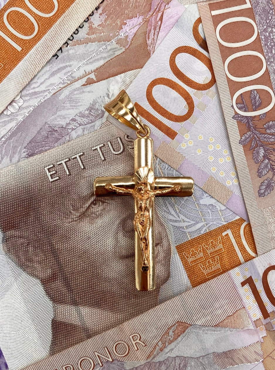 Kors Hängsmycke - 18K Guld - Kejsar