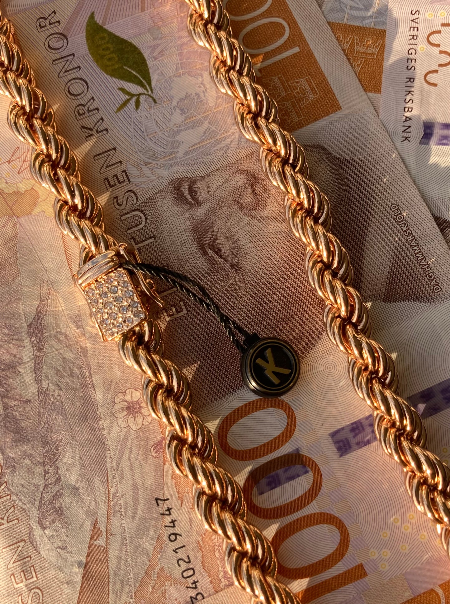 Cordell Halsband 10mm - 18K Guldpläterad - Kejsar