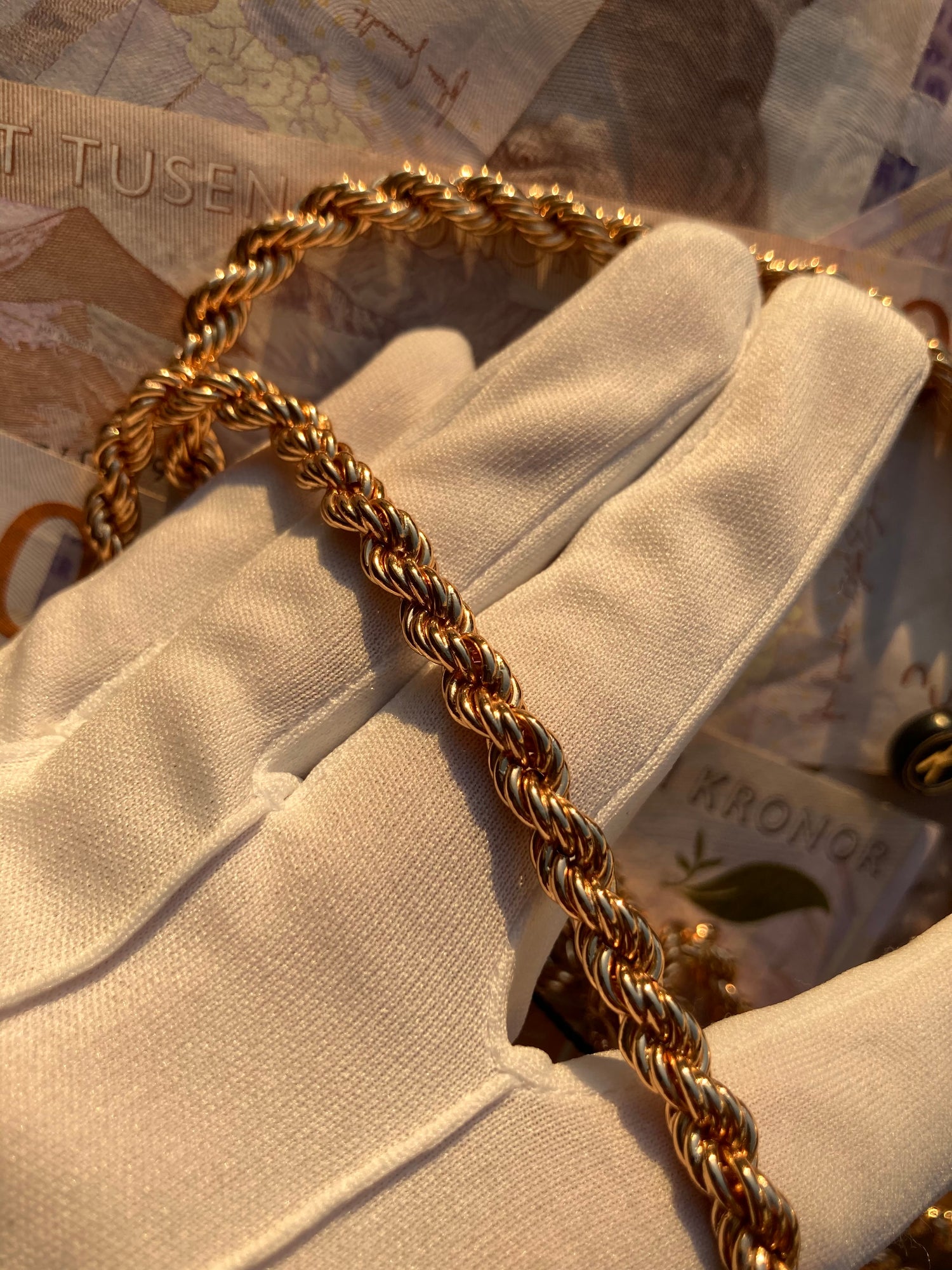 Cordell Halsband 6mm - 18K Guldpläterad - Kejsar