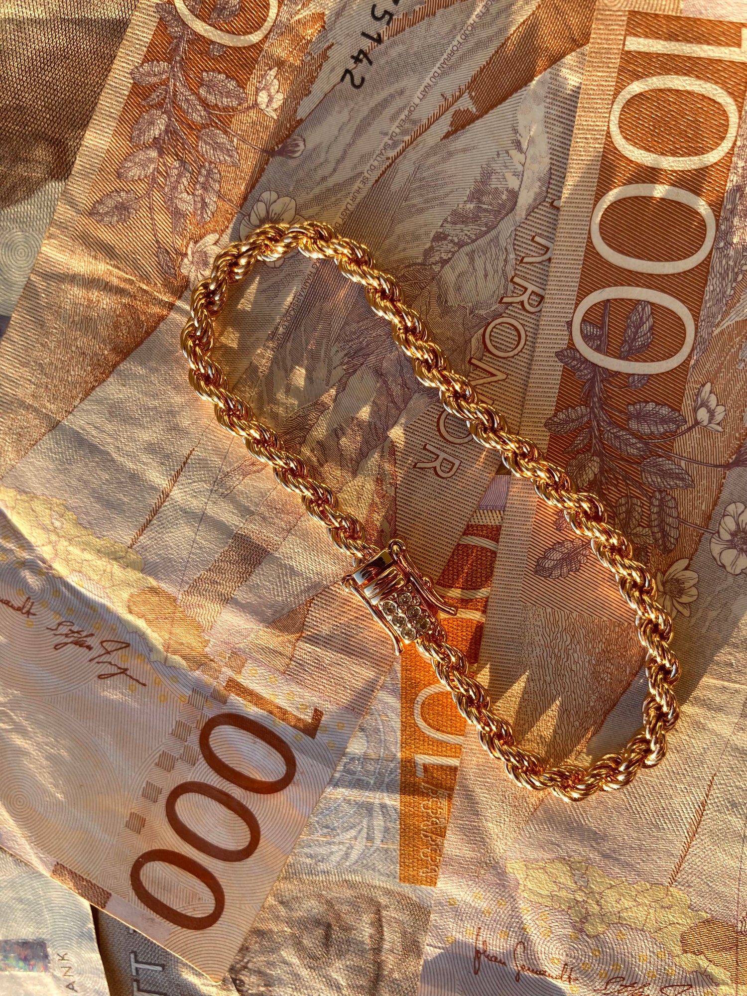Cordell Armband 4mm - 18K Guldpläterad - Kejsar
